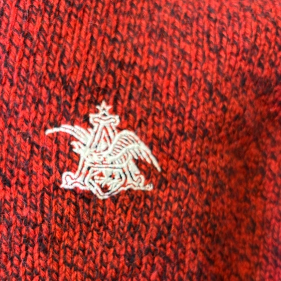 Anheuser Busch Vintage Signet Logo Men’s Sweater Made in the USA Size Large 60’s - Picture 4 of 7